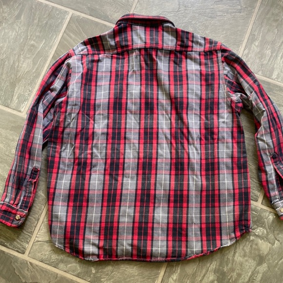 Carhartt Vintage Worn Men’s Flannel Button Down Shirt size Large - Picture 8 of 12